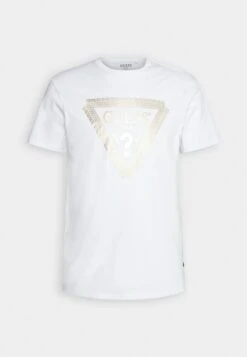 Guess Chain Logo Tee - Print T-Shirt - Pure White 9 Guess Chain Logo Tee - Print T-Shirt - Pure White -Guess Clothing Sale 000d79fbb8474609ba80cb0eb5c46594