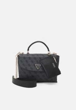 Guess Eco Craig Top Handle Flap - Across Body Bag - Coal