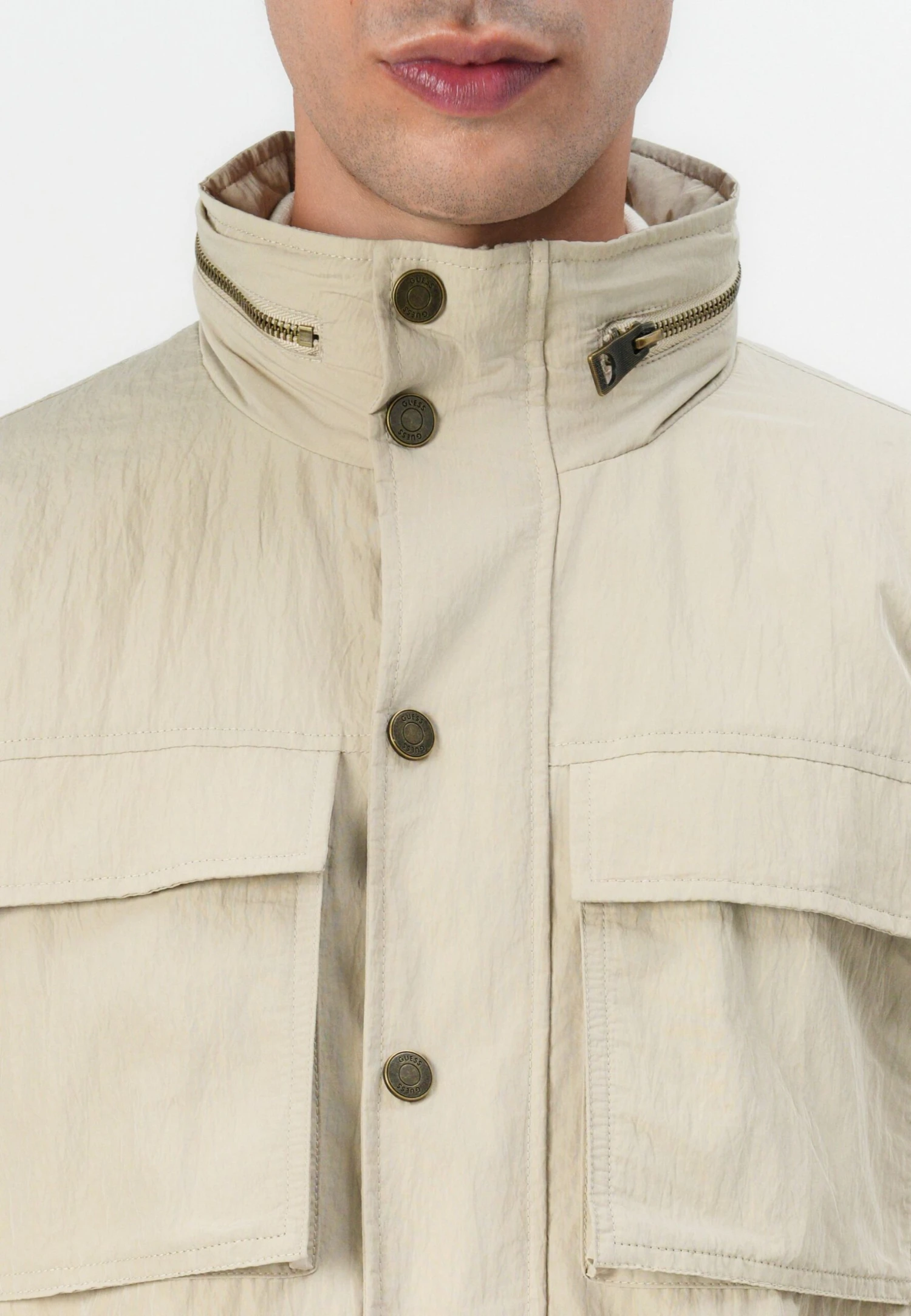 Guess Light Jacket - Beige Blanco 6 Guess Light Jacket - Beige Blanco - Image 6