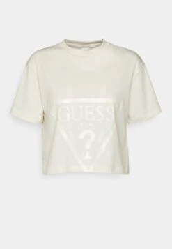 Guess ADELE CROP - Print T-shirt - Jet Black -Guess Clothing Sale 0072e7aead0845f8a6b77651c298193b