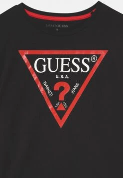 Guess Junior Core- Print T-Shirt - Jet Black -Guess Clothing Sale 00ec9e6b312f4391b01af2853870bb32