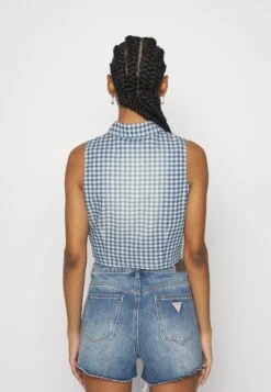 Go Ruth Tie Front - Top - Night Sky Blue Multi -Guess Clothing Sale 0137e2d9ede242cf97ce1f0780f10cd4