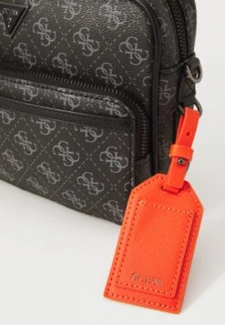 Guess MILANO CROSSBODY DOUBLE ZIP - Cross Body Bag - Dark Black -Guess Clothing Sale 017c5a1c430a44d5a4f0b5b28a63dc0d