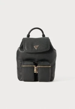 Guess MANHATTAN II FLAP - Backpack - Black