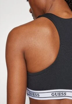 Guess NEW ALINE BRA - Medium Support Sports Bra - Jet Black -Guess Clothing Sale 02490246afee4f28ba80831e503a631b