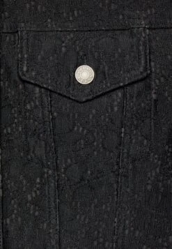 Maria Crop- Denim Jacket - Jet Black -Guess Clothing Sale 02ec9f7ecf664f879053a10306164f3f