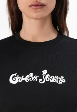 CROPPED FLOWER - Sweatshirt - Jet Black -Guess Clothing Sale 03a3ed63e73148349f991f1e1414b1b5