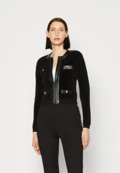 Gio Zipped Jacket - Cardigan - Jet Black