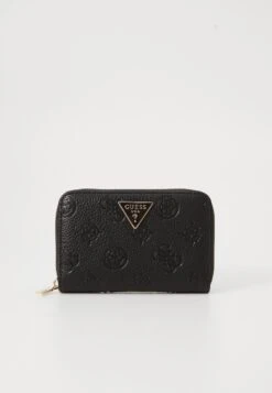 Guess CRESIDIA II ZIP AROUND - Wallet - Black