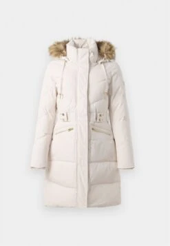 Guess FATEMA BELTED PUFFER - Winter Coat - Taupe -Guess Clothing Sale 04a393208a834762b57ced4a99046b82