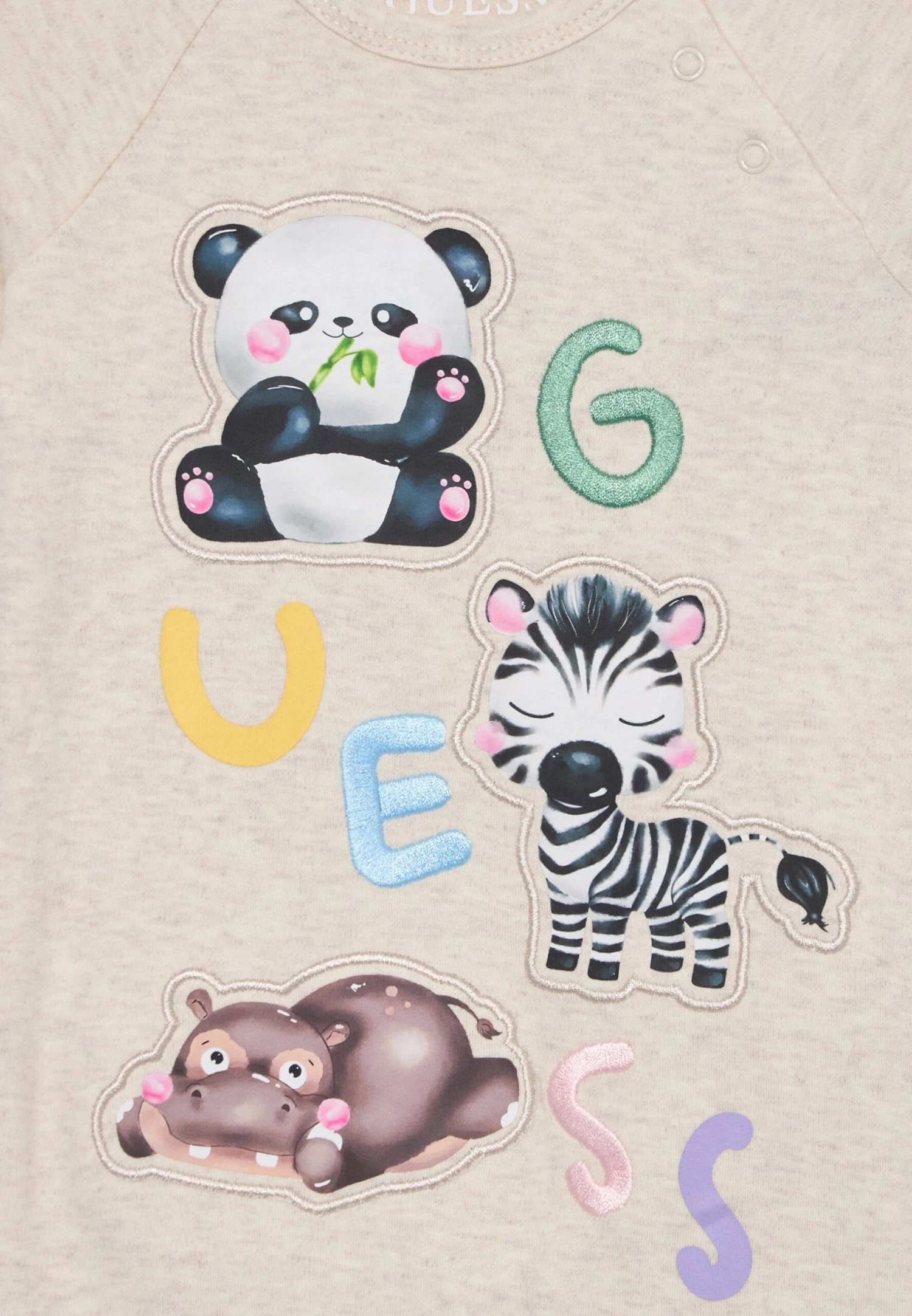 Guess BABY INTERLOCK OVERALL UNISEX - Sleep Suit - Light Oatmeal 3 Guess BABY INTERLOCK OVERALL UNISEX - Sleep Suit - Light Oatmeal - Image 3