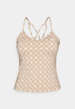 Guess PEONY LOGOMANIA ACTIVE - Top - Beige -Guess Clothing Sale 05ed039033e340188d7163cd84e4b84b