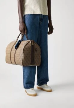 Guess PISA - Weekend Bag - Beige/brown/blue