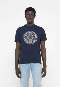 Guess BIG LOGO - Print T-shirt - Smart Blue
