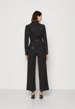 Guess New Agnes Belted Biker - Faux Leather Jacket - Jet Black -Guess Clothing Sale 093bf38ec23340318a6033992181c2ec