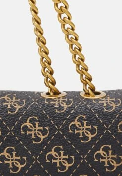 Guess Nell Logo Xbody Flap - Handbag - Brown -Guess Clothing Sale 098e086b443a41e3b39db25139627b25