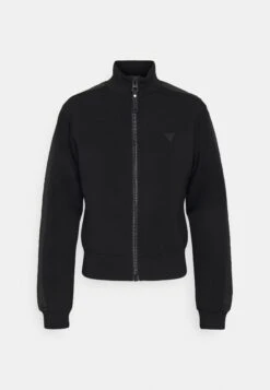 Guess New Allie Scuba Zip - Zip-Up Sweatshirt - Jet Black -Guess Clothing Sale 09bcea885d4842d4b4546ebe34abf3a8