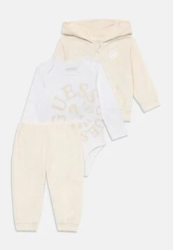 Guess BABY HOODED SET UNISEX - Baby Gifts - Light Grey