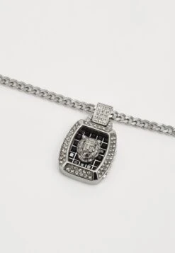 Guess LION KING UNISEX - Necklace - Silver-coloured -Guess Clothing Sale 0aa8ae297d804ac09e10f5b46fce00b7