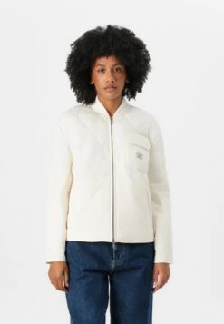 QUILTED PUFFER JACKET - Bomber Jacket - Pristine White