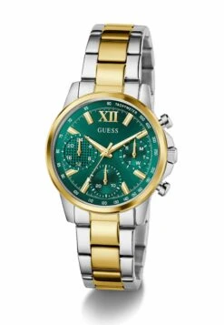 Guess BAILEY - Chronograph Watch - Silver And Green -Guess Clothing Sale 0b656ea9e6734a92987f828e31264367
