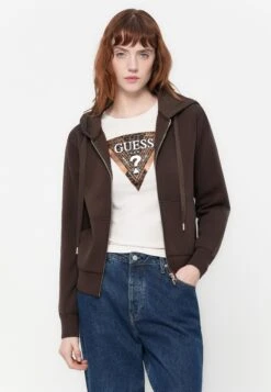 Guess Zip-up Sweatshirt - Regal Brown -Guess Clothing Sale 0b9b32748a2142bab7853a5dec8c3261