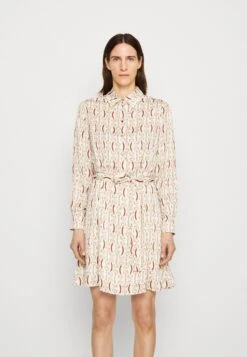 Monogram - Shirt Dress - White/Gold