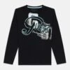 Guess JUNIOR UNISEX - Long Sleeved Top - Jet Black