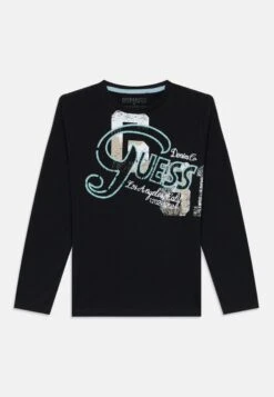 Guess JUNIOR UNISEX - Long Sleeved Top - Jet Black