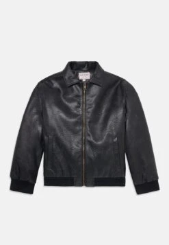 Guess JUNIOR PADDED JACKET - Faux Leather Jacket - Jet Black
