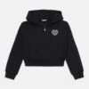 Guess JUNIOR HOODED ACTIVE WITH ZIP - Zip-up Sweatshirt - Jet Black