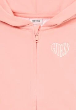 Guess HOODED WITH ZIP - Zip-up Sweatshirt - Peach Sunrise -Guess Clothing Sale 11b77939b8e64124a678a6d4dba340d4