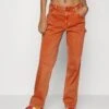 Sade Carpenter- Straight Leg Jeans - Real Orange