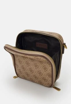 Guess Vezzola Smart Zip Around Xbody - Across Body Bag - Beige/Brown -Guess Clothing Sale 12c94785e7ec492d9d37838b740ddcfd