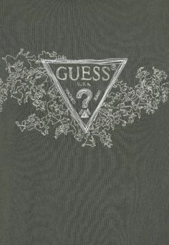 Guess TRIANGLE TEE - Print T-shirt - Green Depths -Guess Clothing Sale 1313c70e1747437db33b984915ba6df9