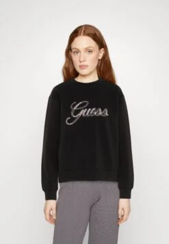Guess Script - Sweatshirt - Jet Black