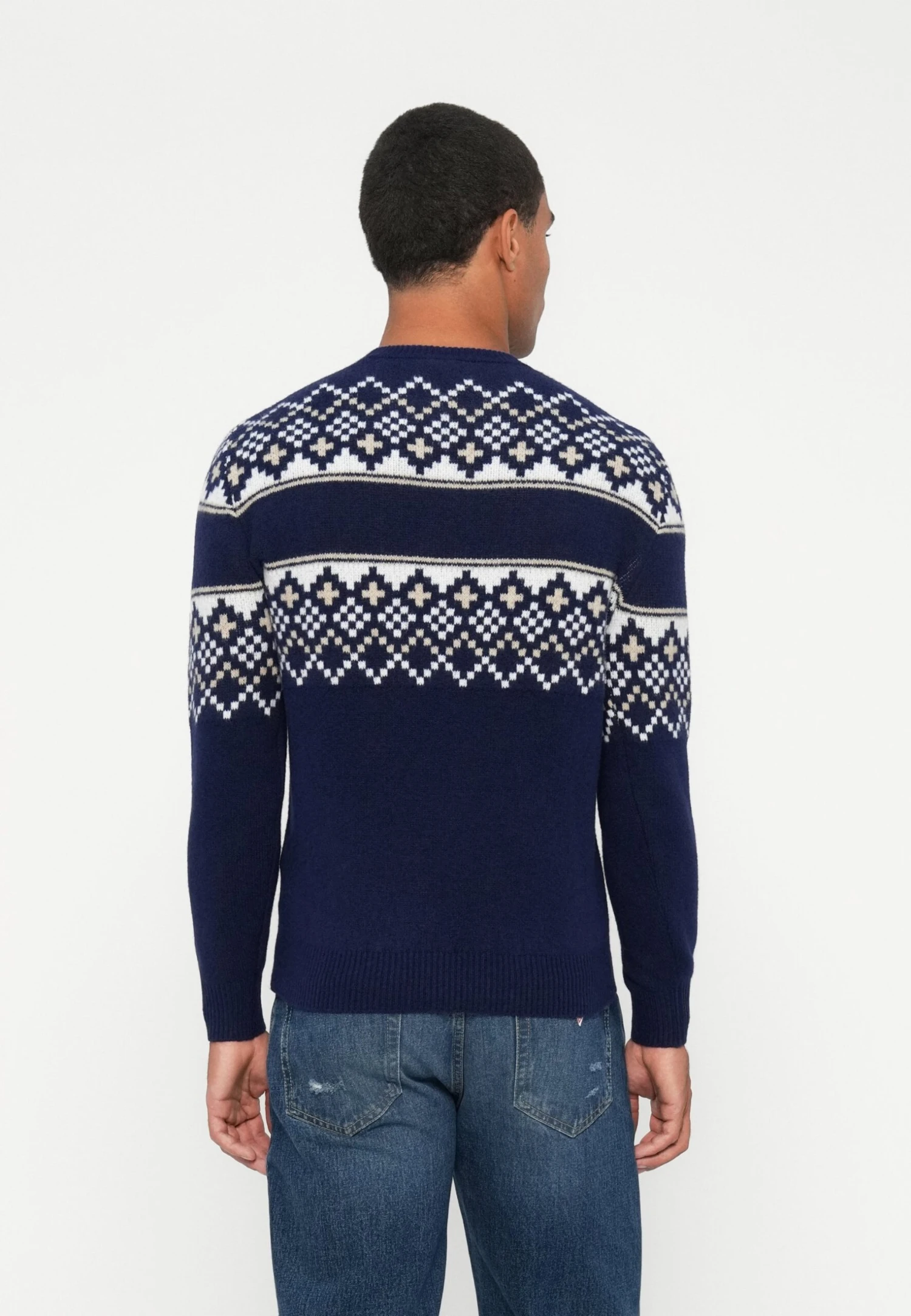 Guess JACQUARD - Jumper - Smart Blue 3 Guess JACQUARD - Jumper - Smart Blue - Image 3