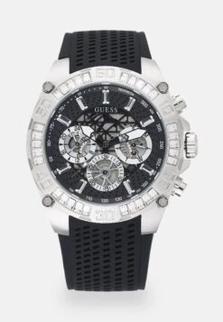 Guess Trophy - Chronograph Watch - Black/Silver-Coloured