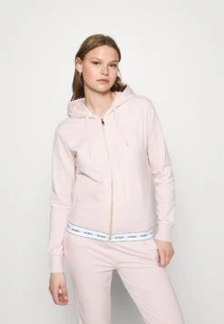 Guess Zip Hoodie - Pyjama Top - Blush Cotton
