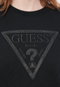Guess TRIANGLE SWEATSHIRT - Sweatshirt - Jet Black -Guess Clothing Sale 1501a10d3cea4247a5a6877a8a6e61f6