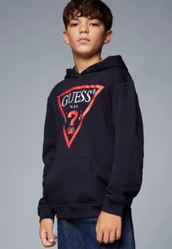 Guess CORE JUNIOR BOY HOODED - Sweatshirt - Smart Blue