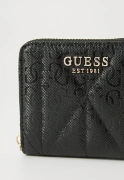 Guess ALDINA SMALL ZIP AROUND - Wallet - Black -Guess Clothing Sale 17540da7094b4feea169296a38ce5016