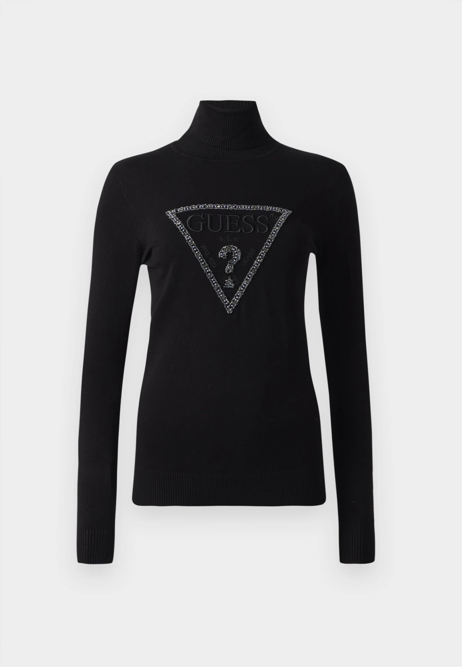 Guess MELANIE TRIANGLE LOGO - Jumper - Silk Taupe 9 Guess MELANIE TRIANGLE LOGO - Jumper - Silk Taupe - Image 9