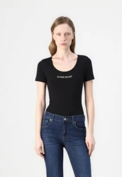 Print T-shirt - Jet Black