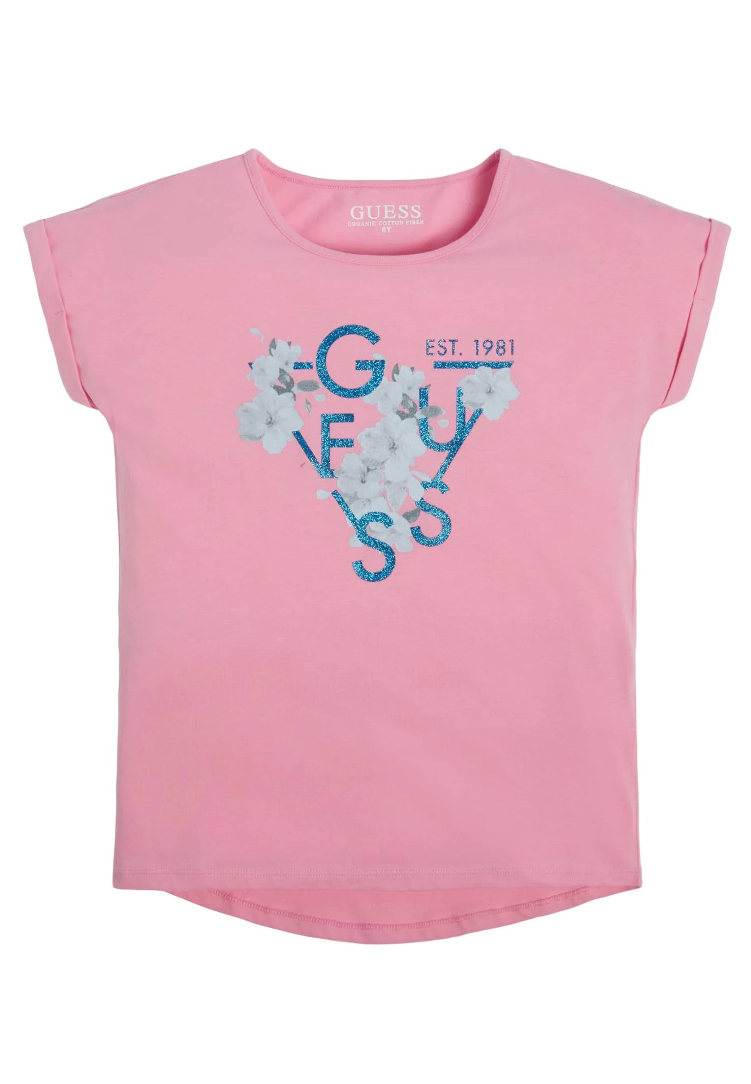 Guess Junior- Print T-Shirt - Pinky Flower 1 Guess Junior- Print T-Shirt - Pinky Flower
