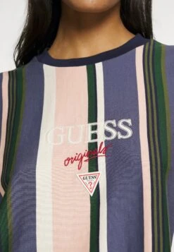 Go Stripe Logo Tee - Print T-Shirt - Sandy Shore Multi -Guess Clothing Sale 1874c29bda204b3b899ab7c51dd321a0