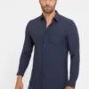 Guess SUNSET TECH - Shirt - Blau