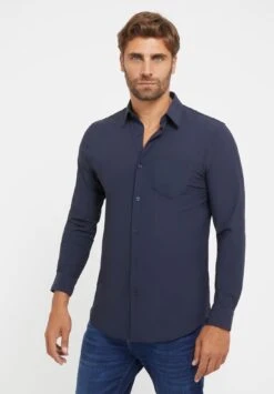 Guess SUNSET TECH - Shirt - Blau