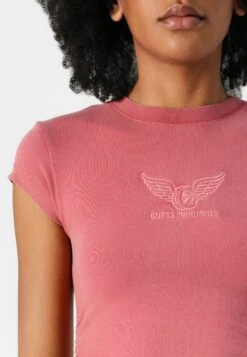 GO VINTAGE SHIRRED WING TEE - Print T-shirt - Slate Rose -Guess Clothing Sale 1a63622df08647f3b1c06ec99a061b03