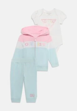 Guess BABY ACTIVE PANTS SET - Body - White/blue/pink